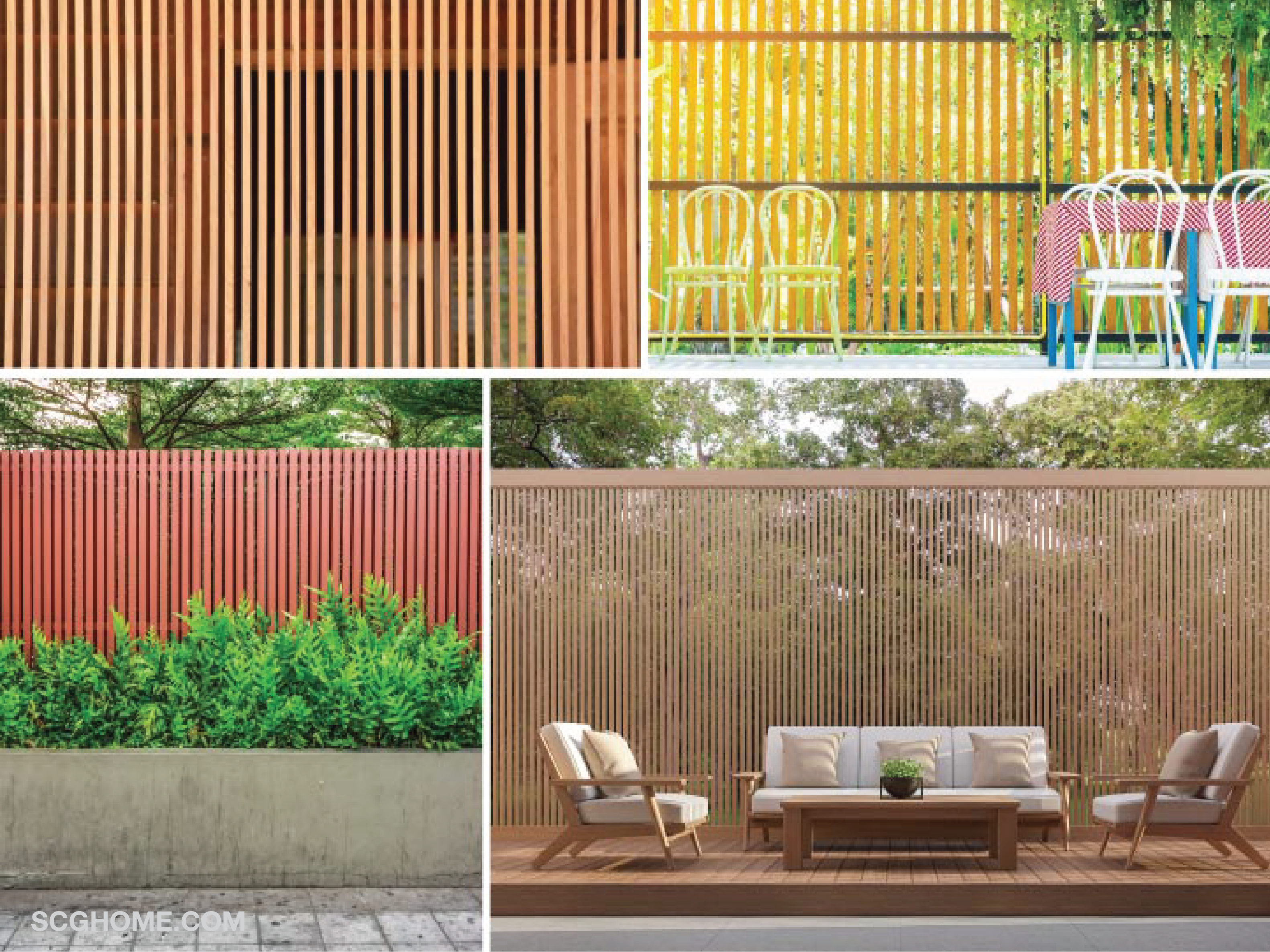 SCGHome-ต่อเติมรั้วระแนง รั้วระแนงบังตา รั้วระแนงแนวตั้ง