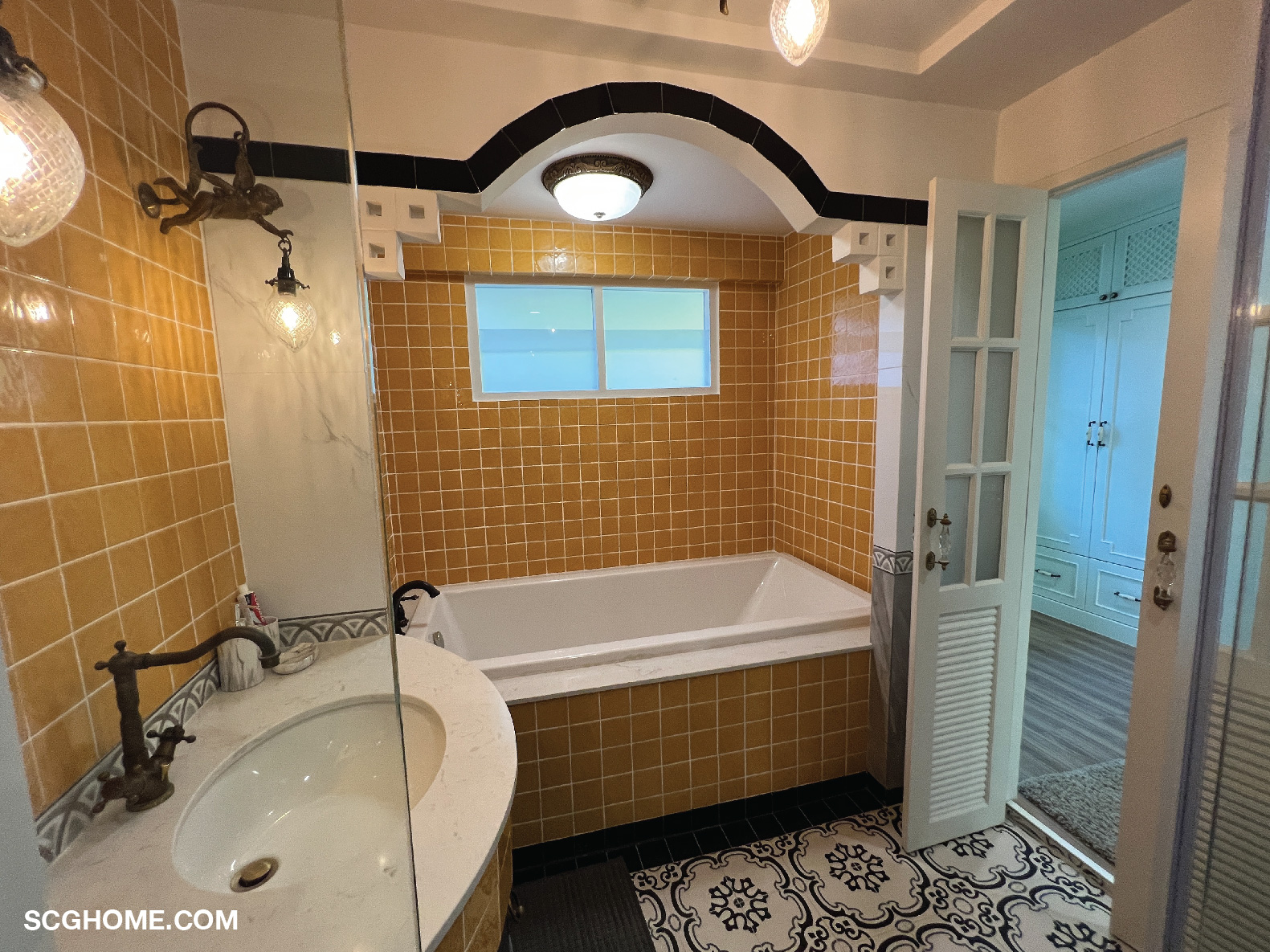 ห้องน้ำที่ออกแบบได้เข้ากับบรรยากาศของบ้าน