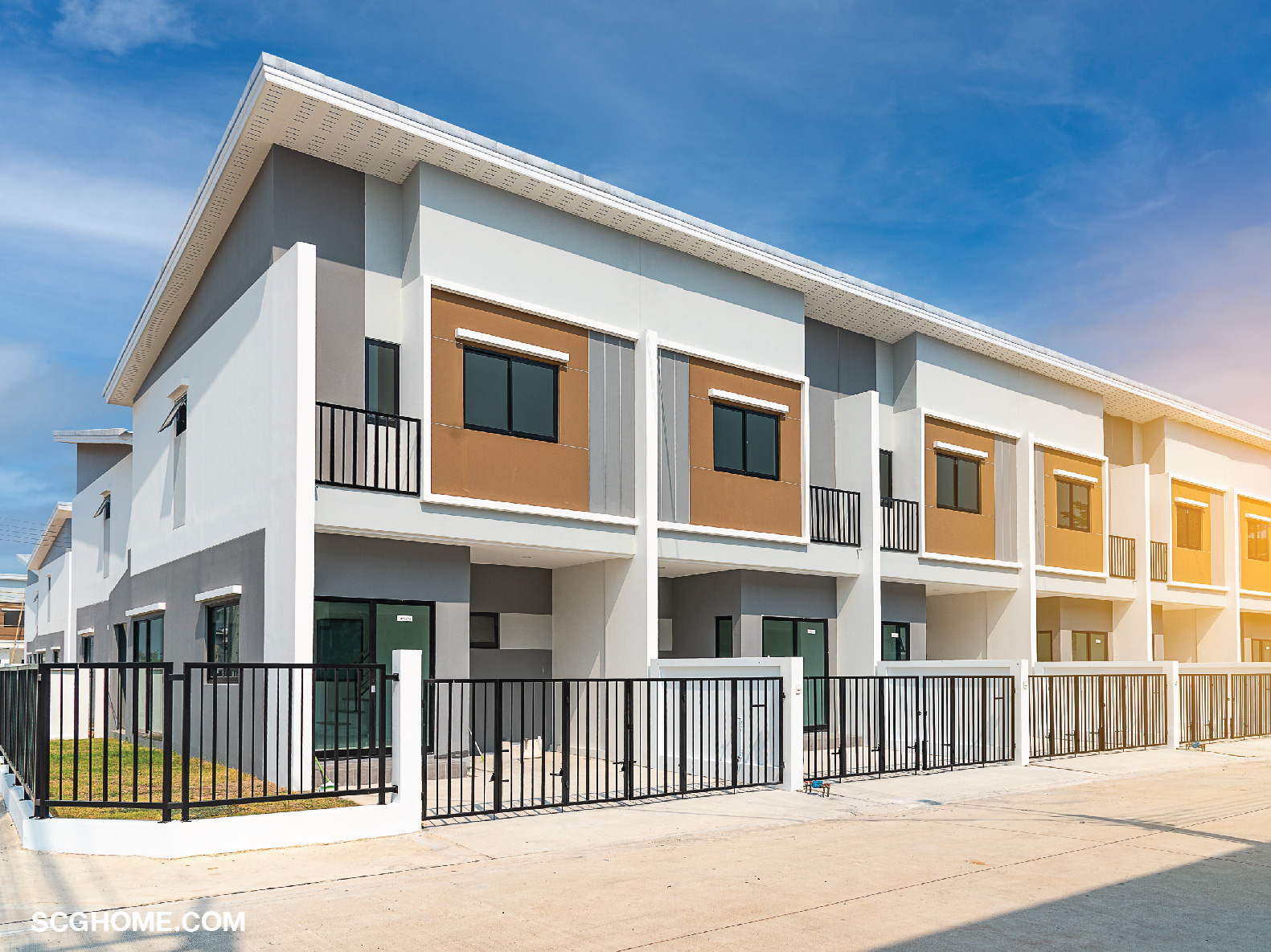 ทาวน์โฮมหลังริมจะได้รับแสงธรรมชาติมากกว่า