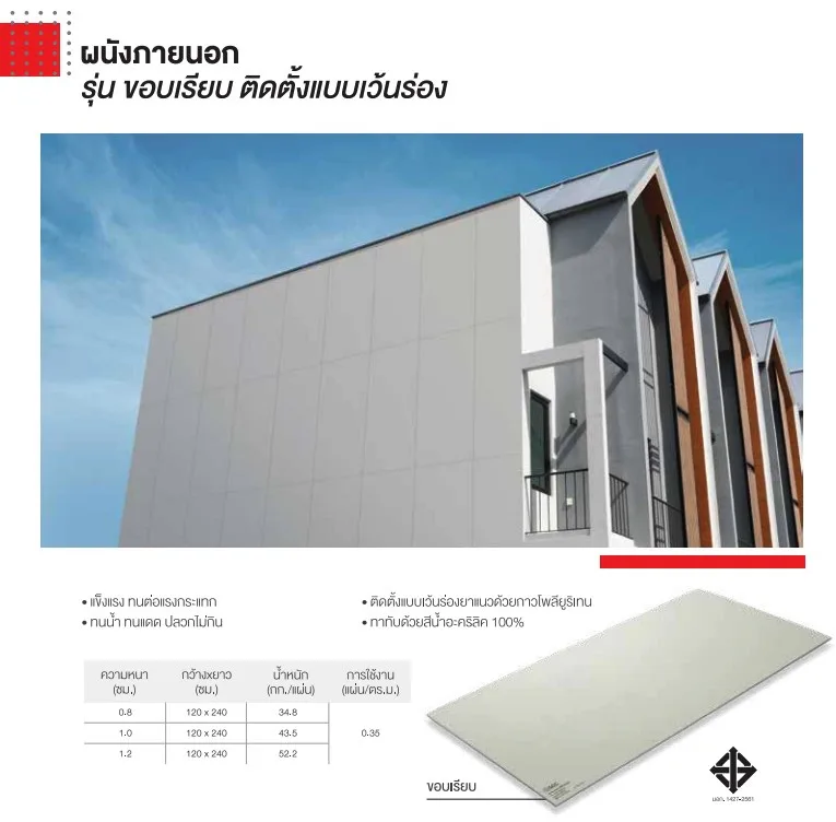 สมาร์ทบอร์ด SCG รุ่นขอบเรียบ