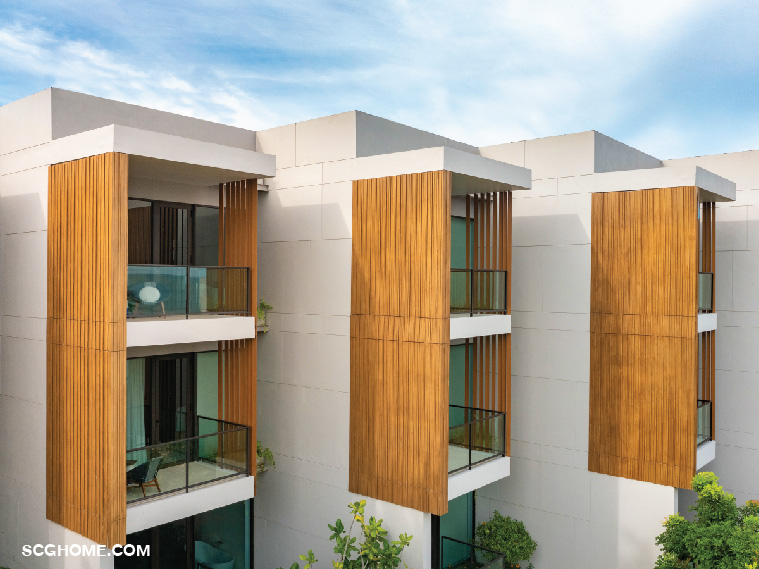 ไม้ตกแต่งผนัง เอสซีจี รุ่นโมดิน่า ช่วยลดทอนความทึบตัน