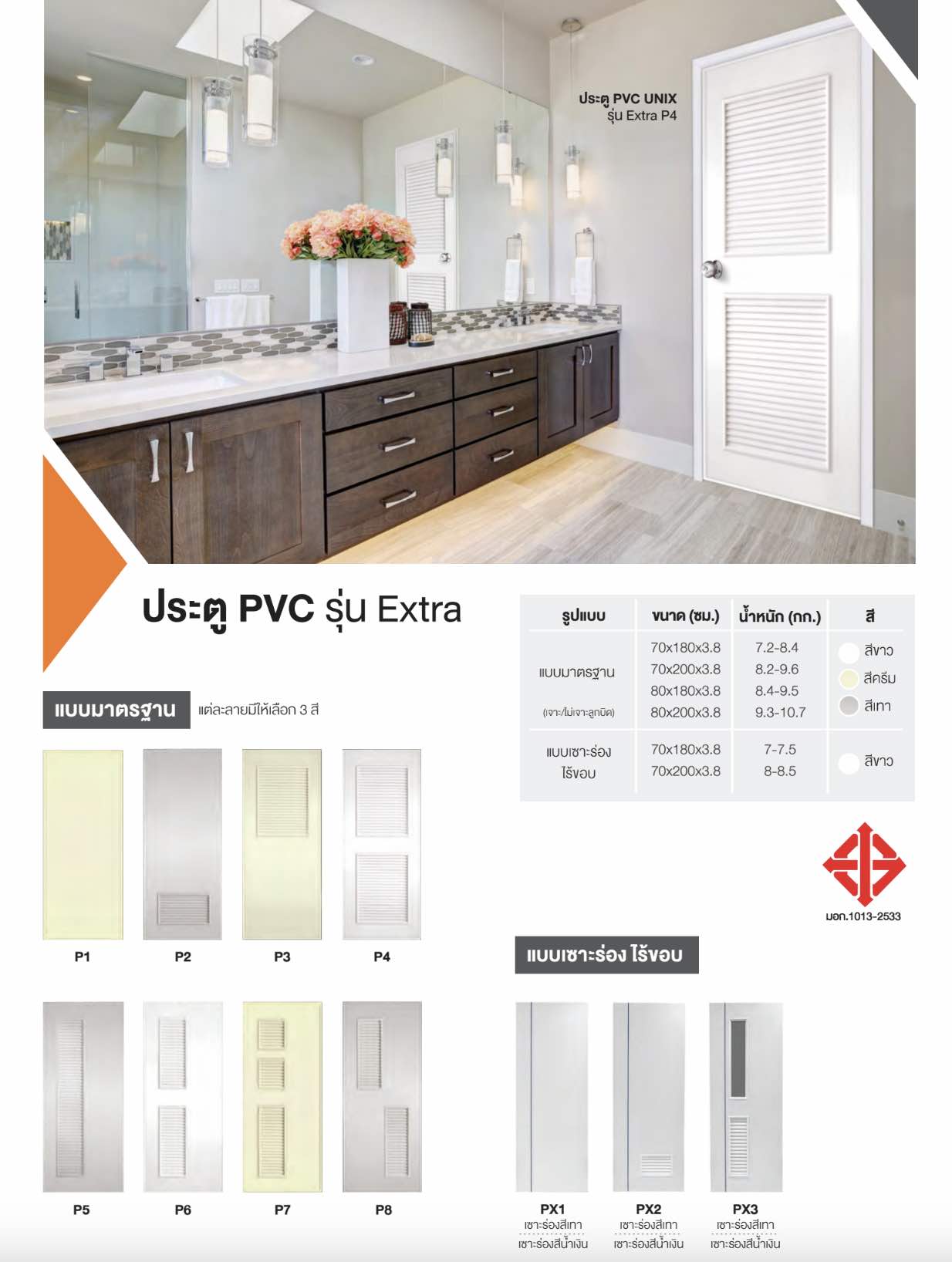 ประตูPVCรุ่นExtra