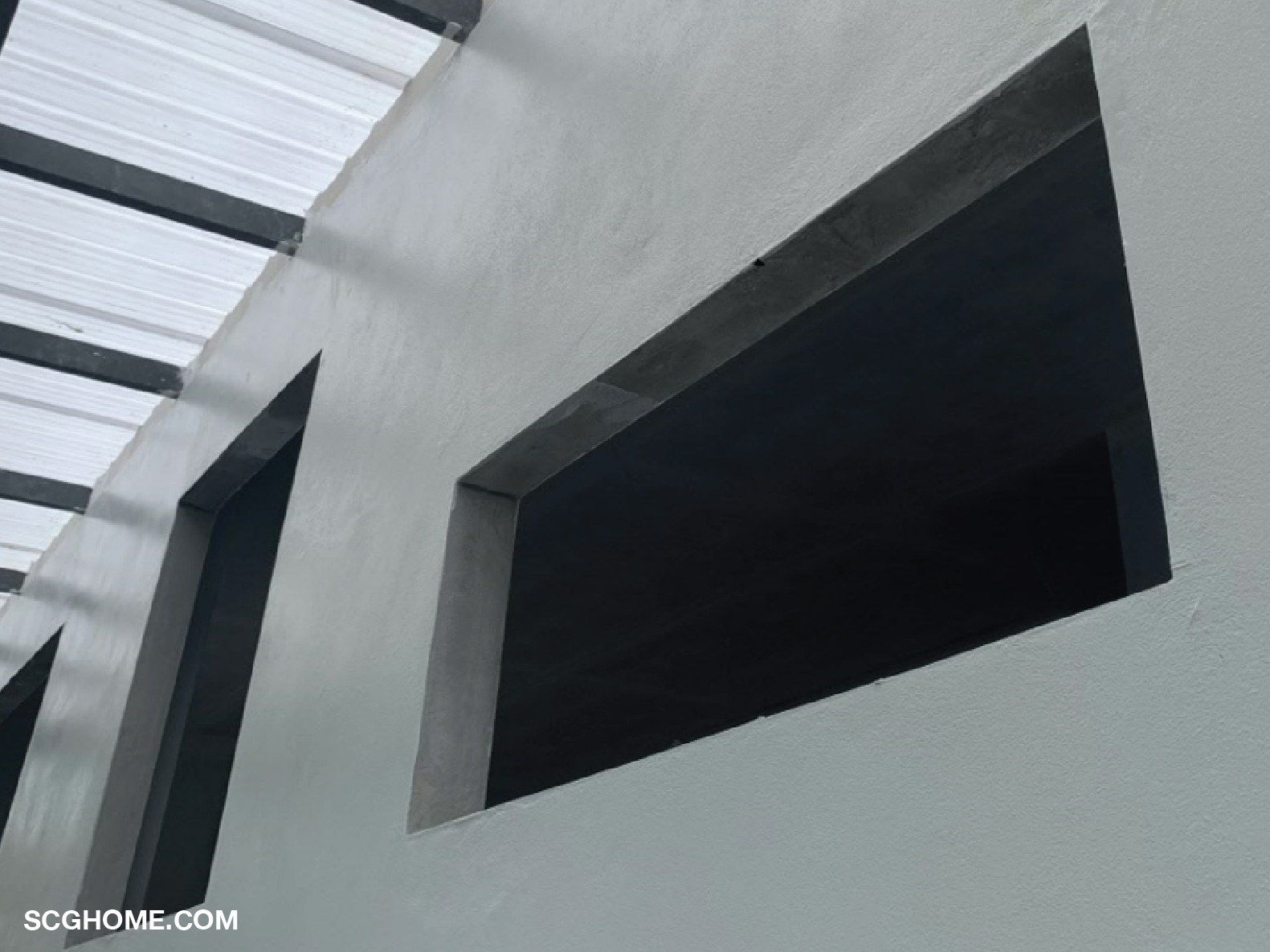 ขอบผนังรอบวงกบ (จับเซี้ยม) สำหรับการติดตั้งหน้าต่าง