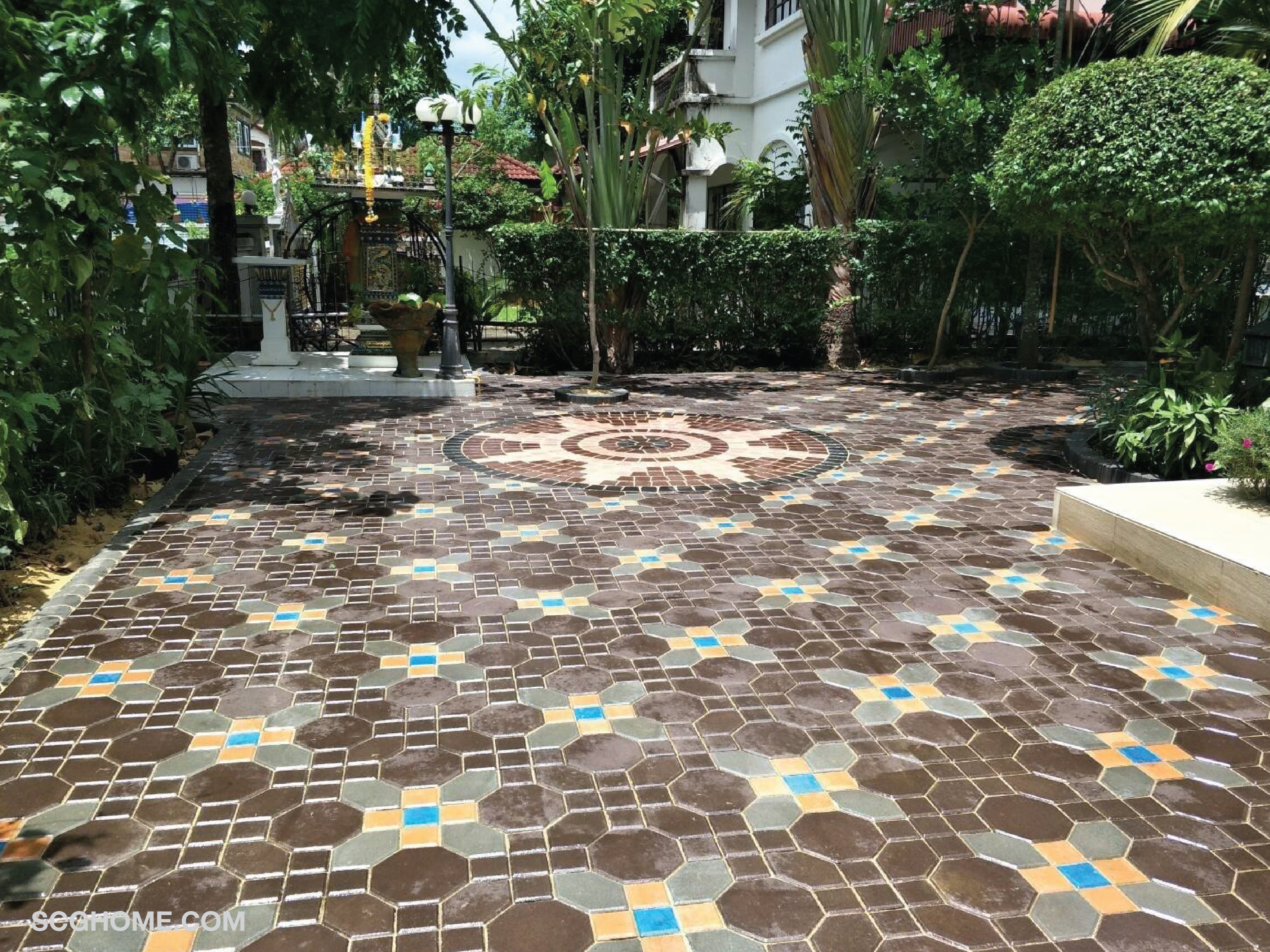 บล็อกปูพื้น แผ่นปูทางเดิน อิฐตัวหนอน พื้นหน้าบ้าน พื้นทางเดิน พื้นภายนอก บล็อกปูพื้นscg IMAGINATION จัสตุรัส อัฐศิลา คฑา ศรศิลา ศิลาหกเหลี่ยม