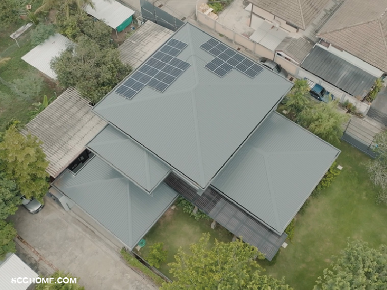 ออกแบบหลังคาชิ้นเดียวที่มีโครงสร้างง่ายไม่ซับซ้อน