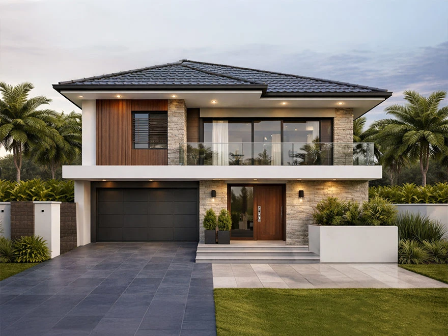 บ้านโมเดิร์นทรอปิคอล เรียบง่ายมีเสน่ห์ทุกมุมมอง