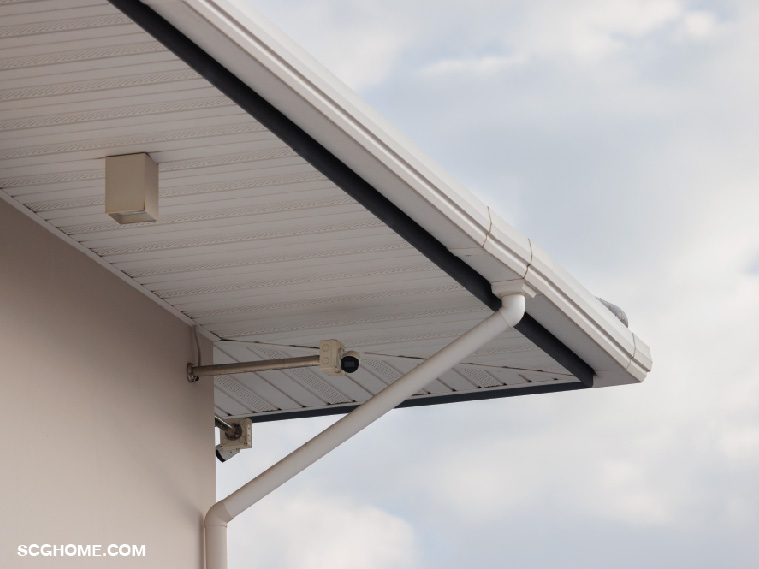 รางน้ำฝนไฟเบอร์กลาส