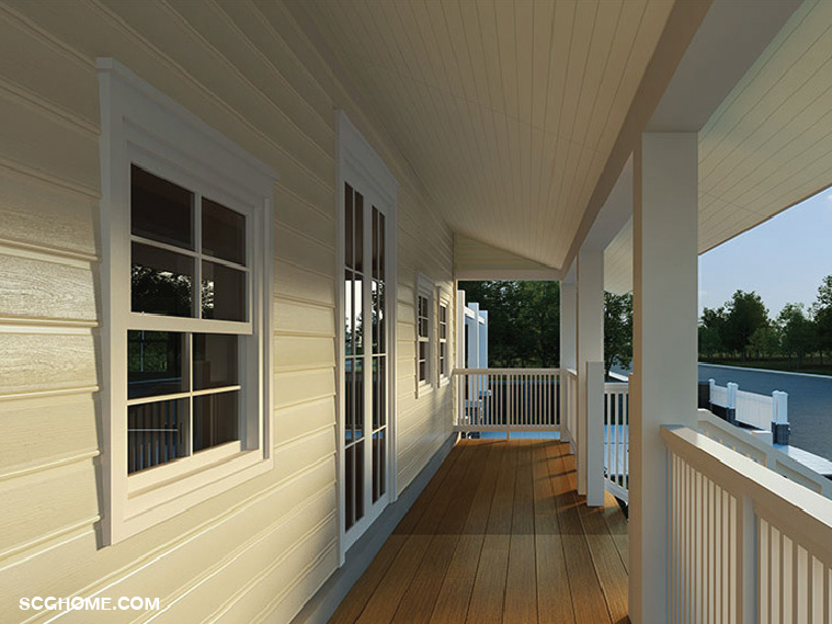 ไม้ฝา เอสซีจี รุ่นโคโลเนียล สีงาช้าง