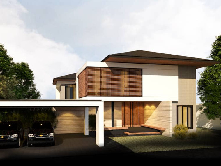 งานออกแบบบ้าน : VP TR RESIDENCE