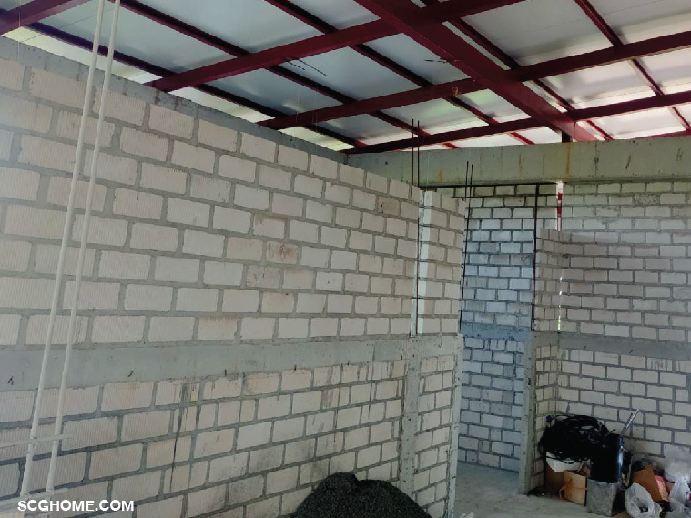 ผนังก่ออิฐขาว