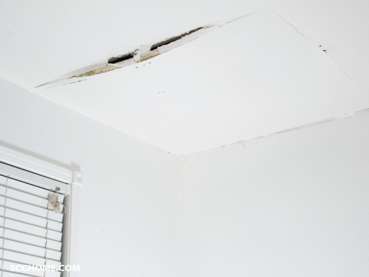 SingleImage ฝ้าเพดานแตก ฝ้าตกท้องช้าง ฝ้าแอ่น