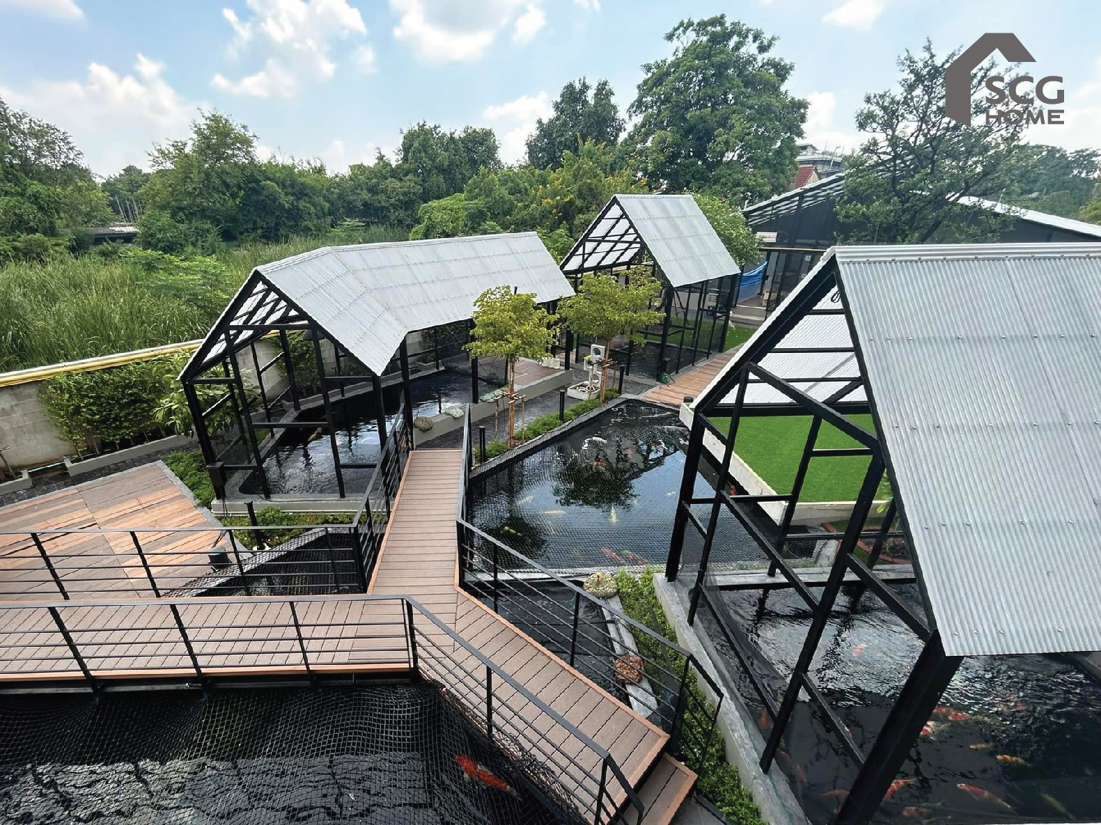 บ้านพร้อมบ่อปลาคาร์ปในฝัน | EASY KOI CENTER