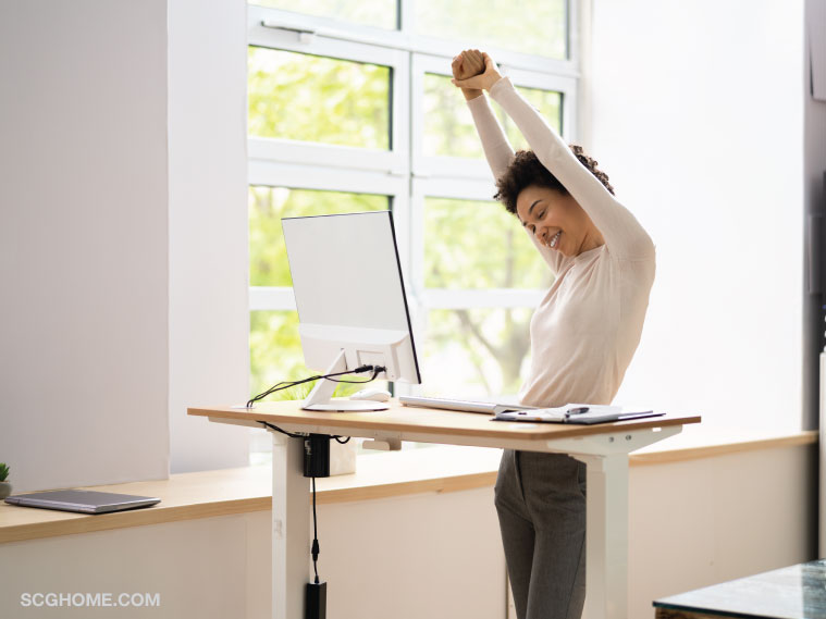 โต๊ะยืนทำงาน โต๊ะปรับระดับ โต๊ะปรับระดับได้ โต๊ะปรับระดับไฟฟ้า ยืนทำงาน standing desk bewell โต๊ะปรับระดับbewell