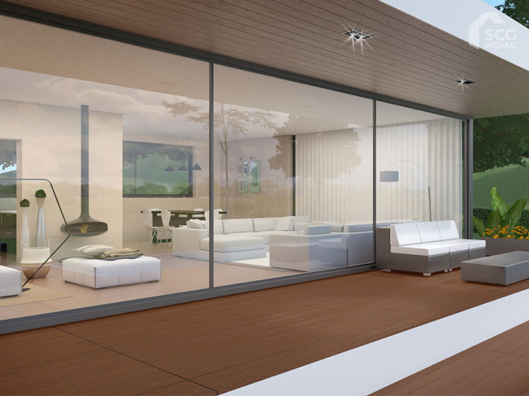 3 ฟังก์ชันตกแต่งพื้นบ้านให้สวย ด้วย ซีเมนต์วูด เอสซีจี รุ่นเมก้าฟลอร์