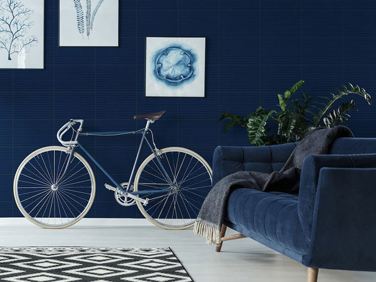 ทันสมัยสไตล์เฉพาะตัว กับห้องนั่งเล่นเฉดน้ำเงิน