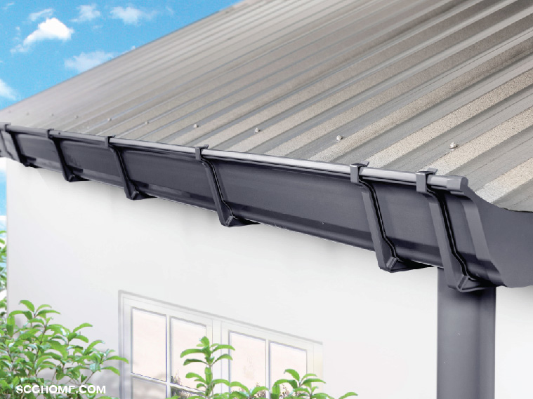 รางน้ำฝนพีวีซี