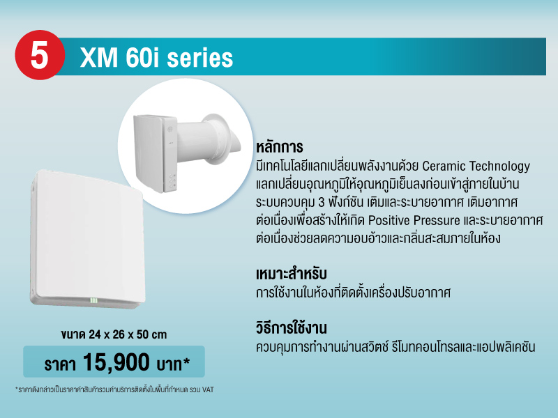 AAQ 5 - รุ่น XM 60i