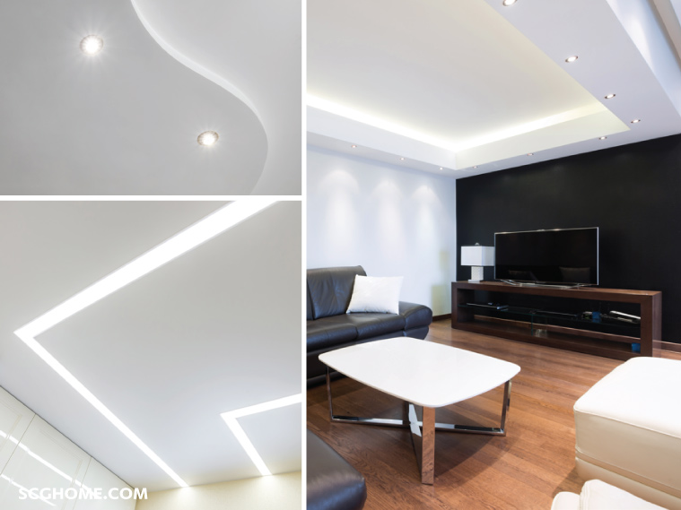 เปลี่ยนซ่อมฝ้าเพดาน เป็นฝ้าหลืบซ่อนไฟ ฝ้าเล่นระดับ