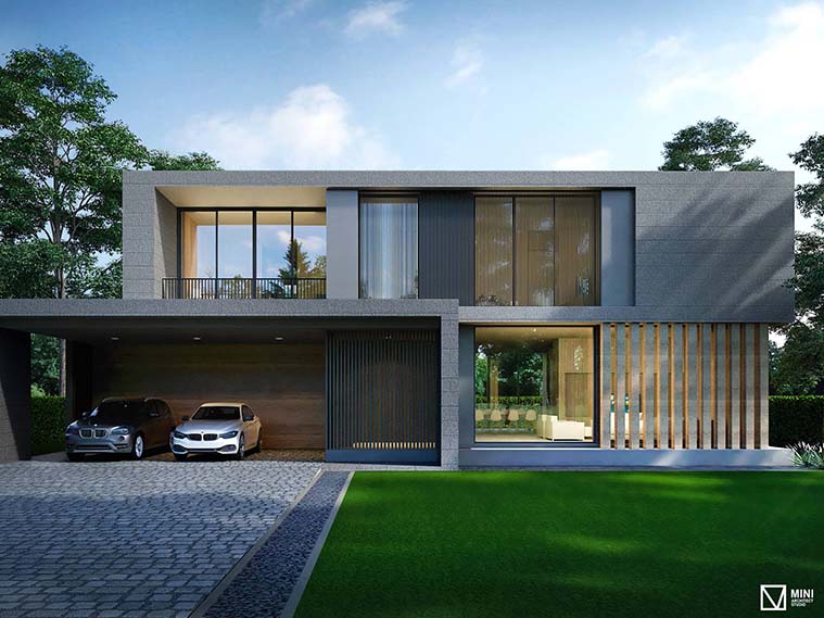 งานออกแบบบ้าน : Private Residence 380 ตร.ม.