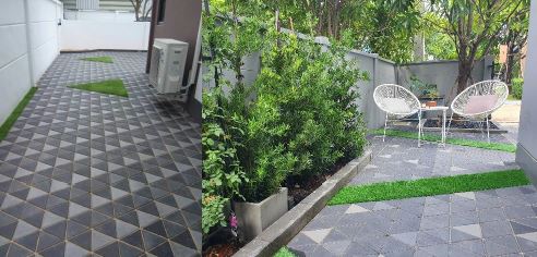 บล็อก กระเบื้องคอนกรีต พร้อมติดตั้ง โดย SCG Home Experience