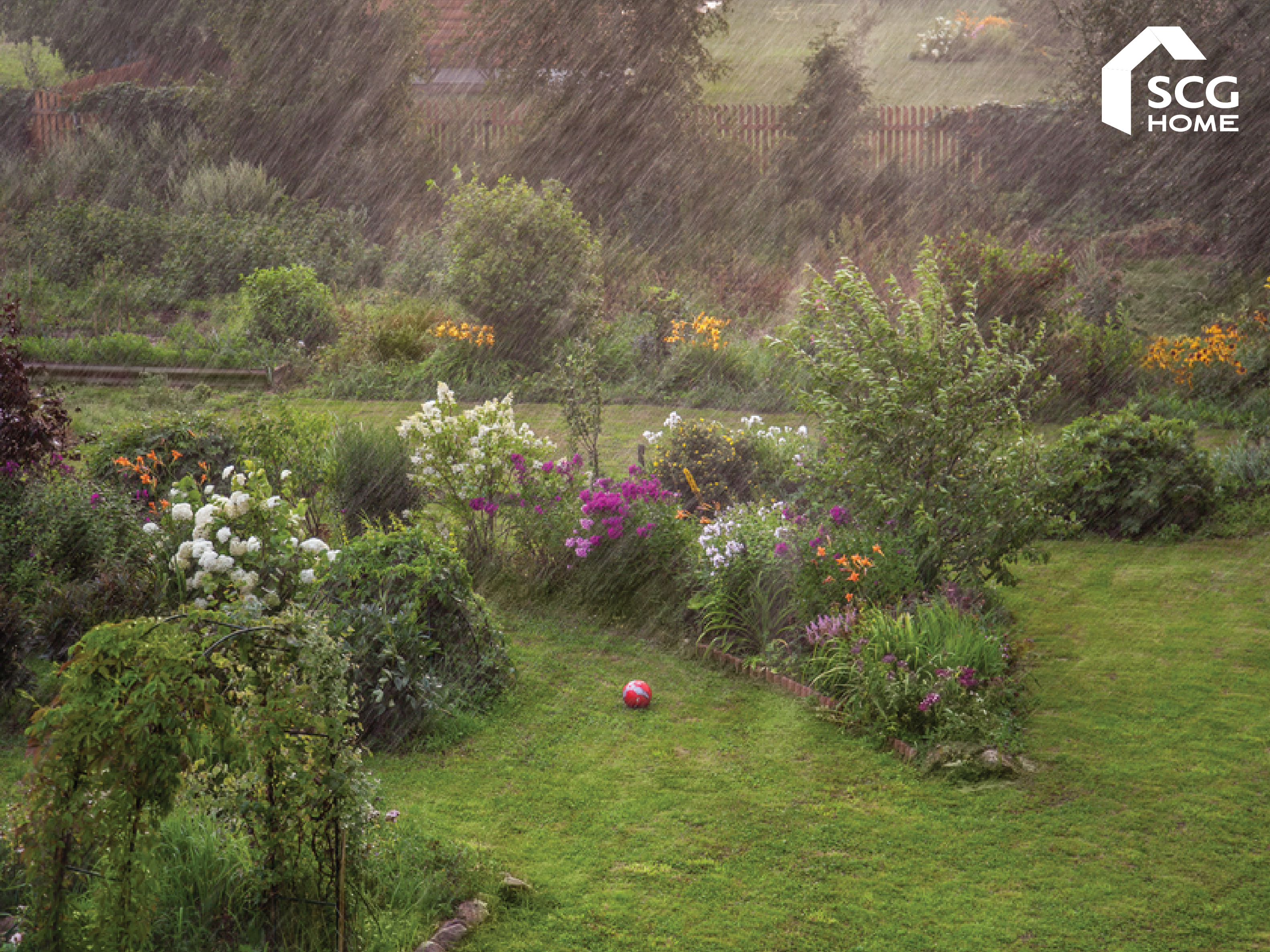 7 ข้อควรระวังก่อนฝนมา.. ดูแลรักษาสวนอย่างไรให้รอดปลอดภัยและสวยงาม