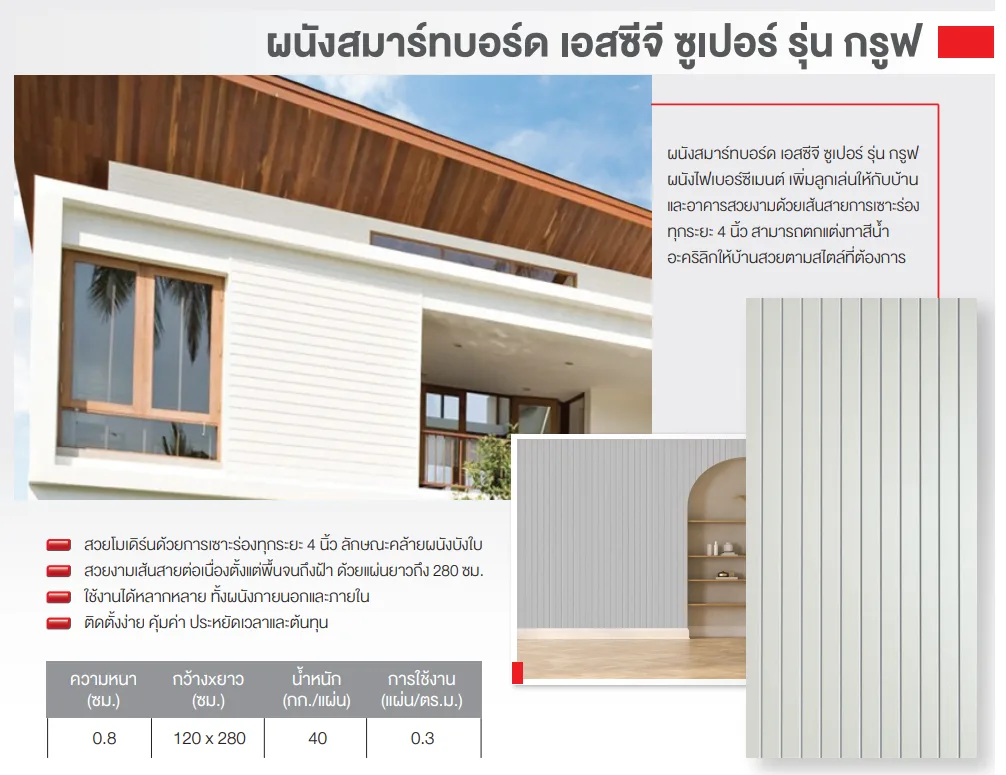 สมาร์ทบอร์ด SCG รุ่นกรูฟ