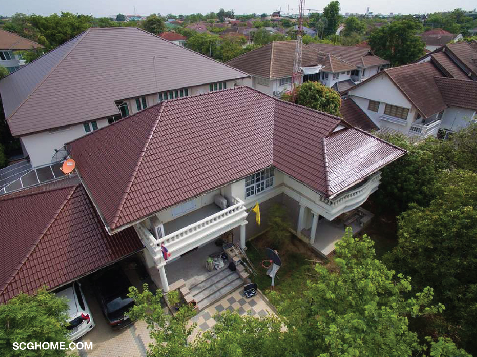 กระเบื้องหลังคาเซรามิก เอสซีจี มีความเงางาม