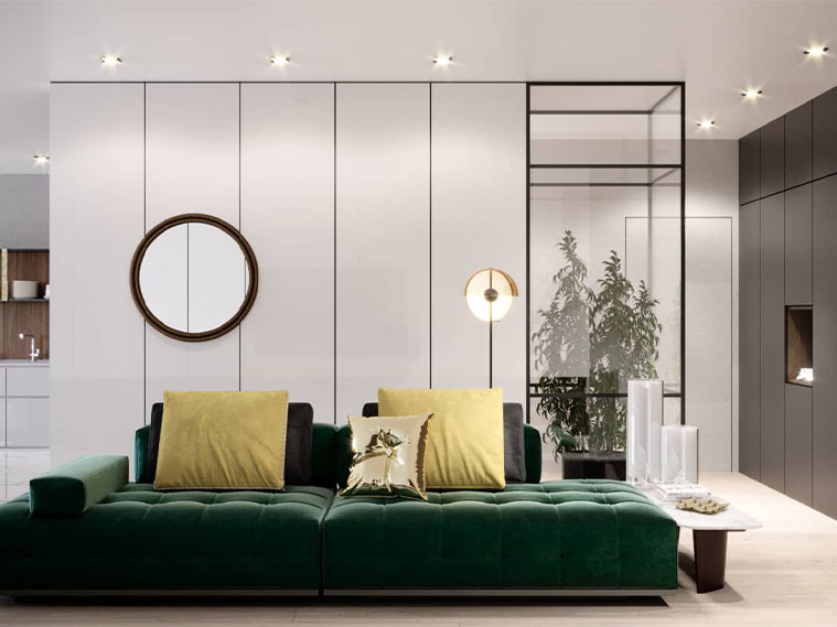 งานออกแบบภายใน : Private GUESTHOUSE minimal luxury style