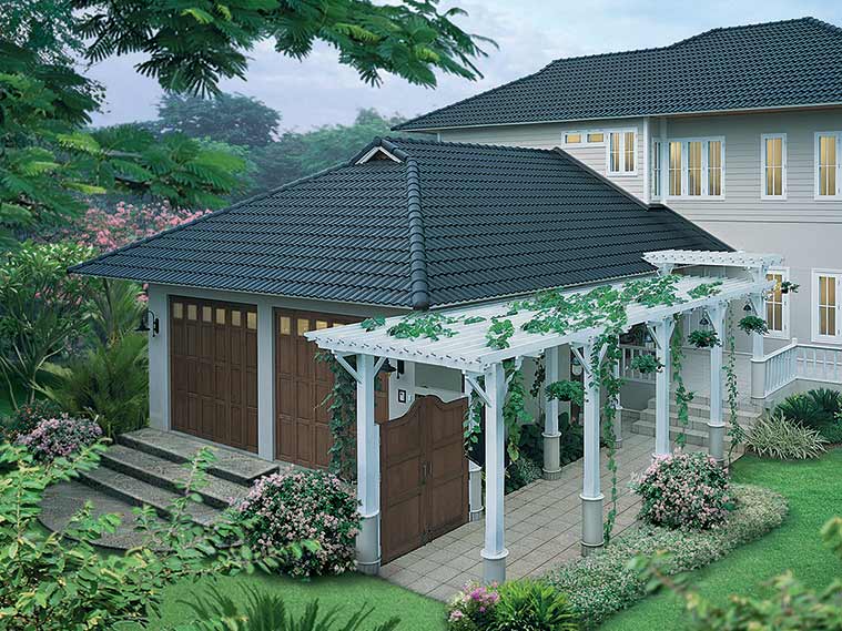 บ้านสไตล์วินเทจโทนสีสุขุม กับหลังคามุงกระเบื้องซีแพค