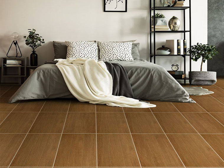 แต่งห้องนอนให้ชวนพักผ่อน อบอุ่นผ่อนคลายด้วยกระเบื้องลายไม้