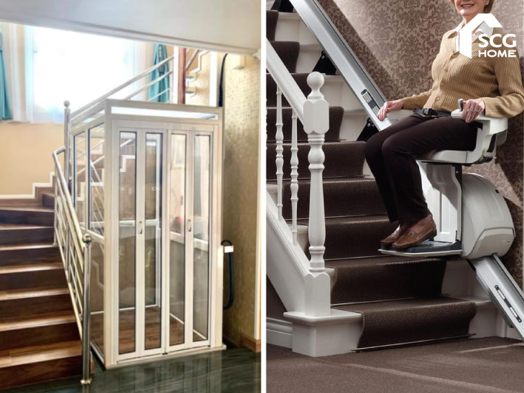 เลือก "ลิฟต์บ้าน" หรือ "ลิฟต์บันได" ให้ผู้สูงวัยขึ้นลงบันไดปลอดภัย สะดวก