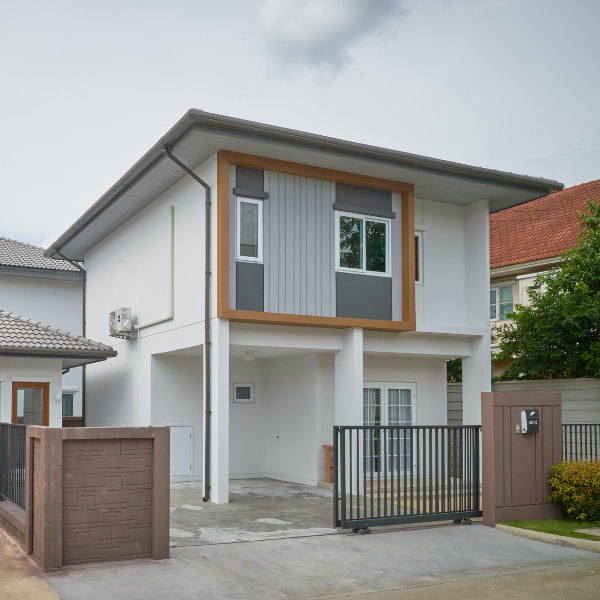 รางน้ำฝนไวนิล-พร้อมติดตั้ง-รุ่นSmart-สีเทา