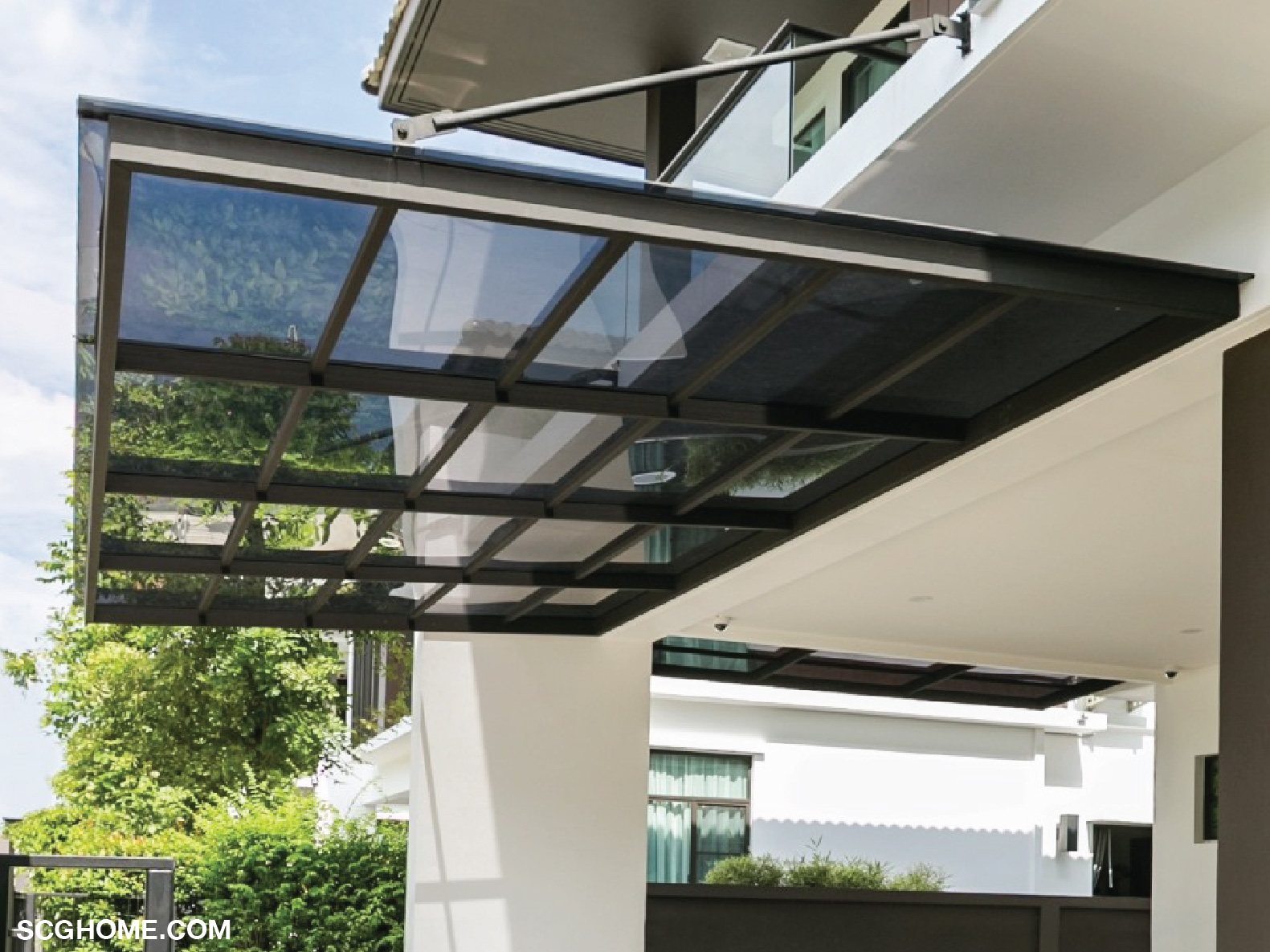 รูปแบบโครงสร้างหลังคาแบบแขนดึง