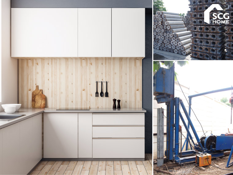 ลงเสาเข็มต่อเติมครัวหลังบ้านอย่างไรไม่ให้ครัวทรุด