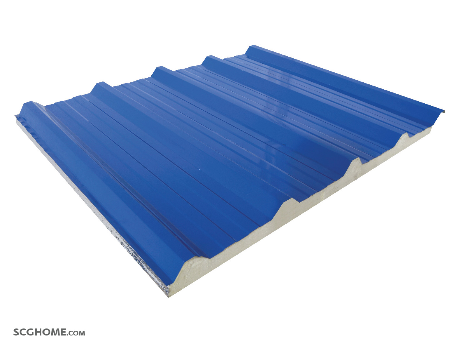 เมทัลชีทแบบติดฉนวนด้านหลังแผ่น