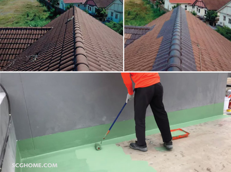 Singleimage ซ่อมหลังคารั่ว ซ่อมหลังคาดาดฟ้า