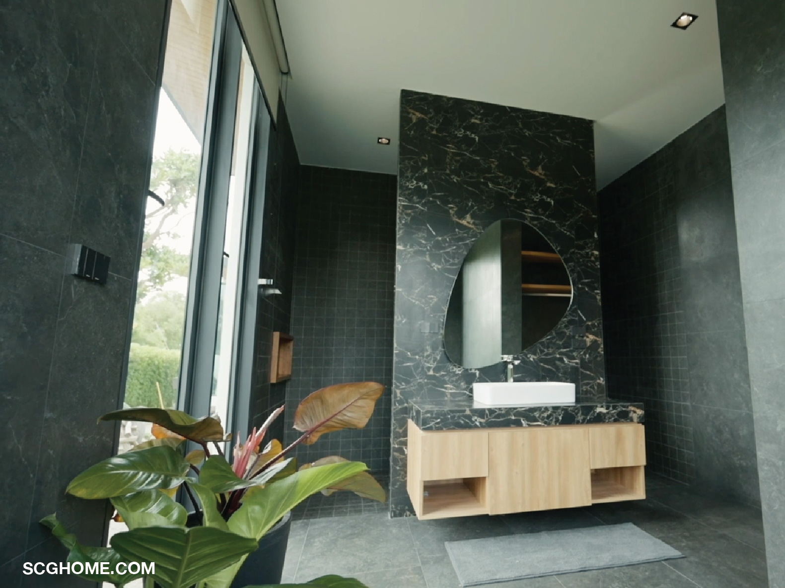 ห้องน้ำแยกเป็นโซนเปียกโซนแห้งชัดเจน