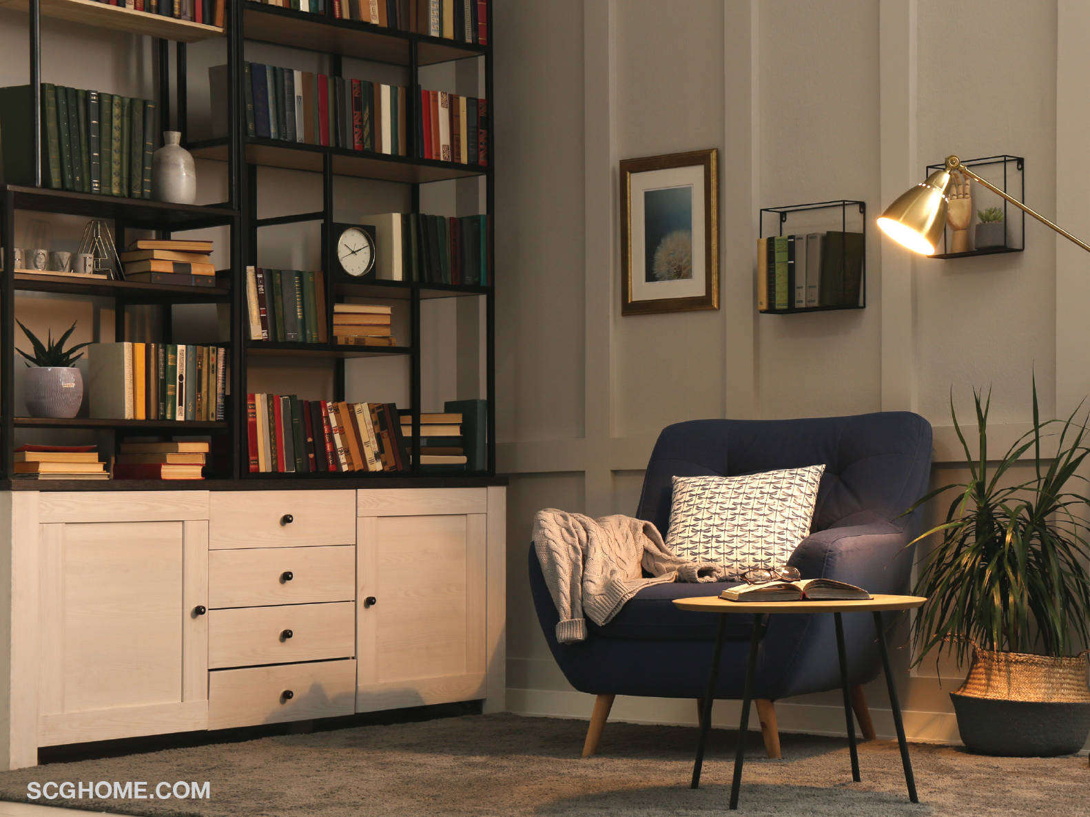 จัดเก็บหนังสือ ชั้นวางหนังสือ