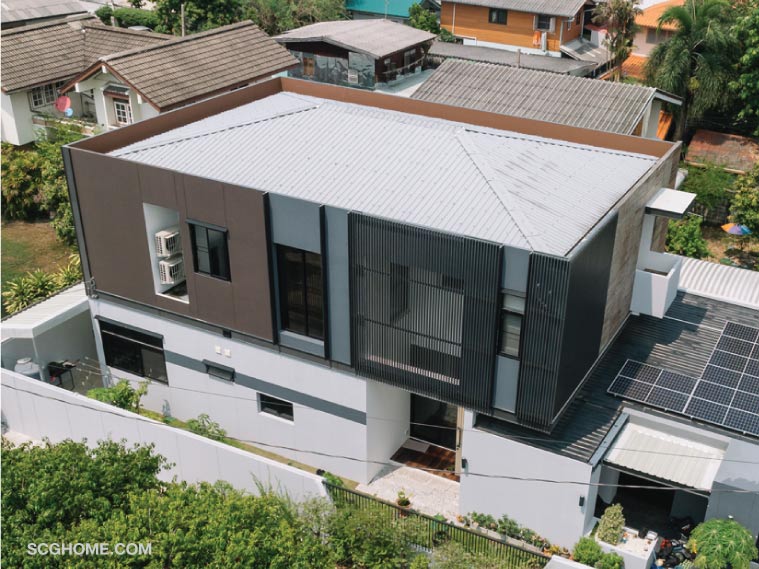 Singleimage Parapet บังหลังคาซ่อนด้านใน