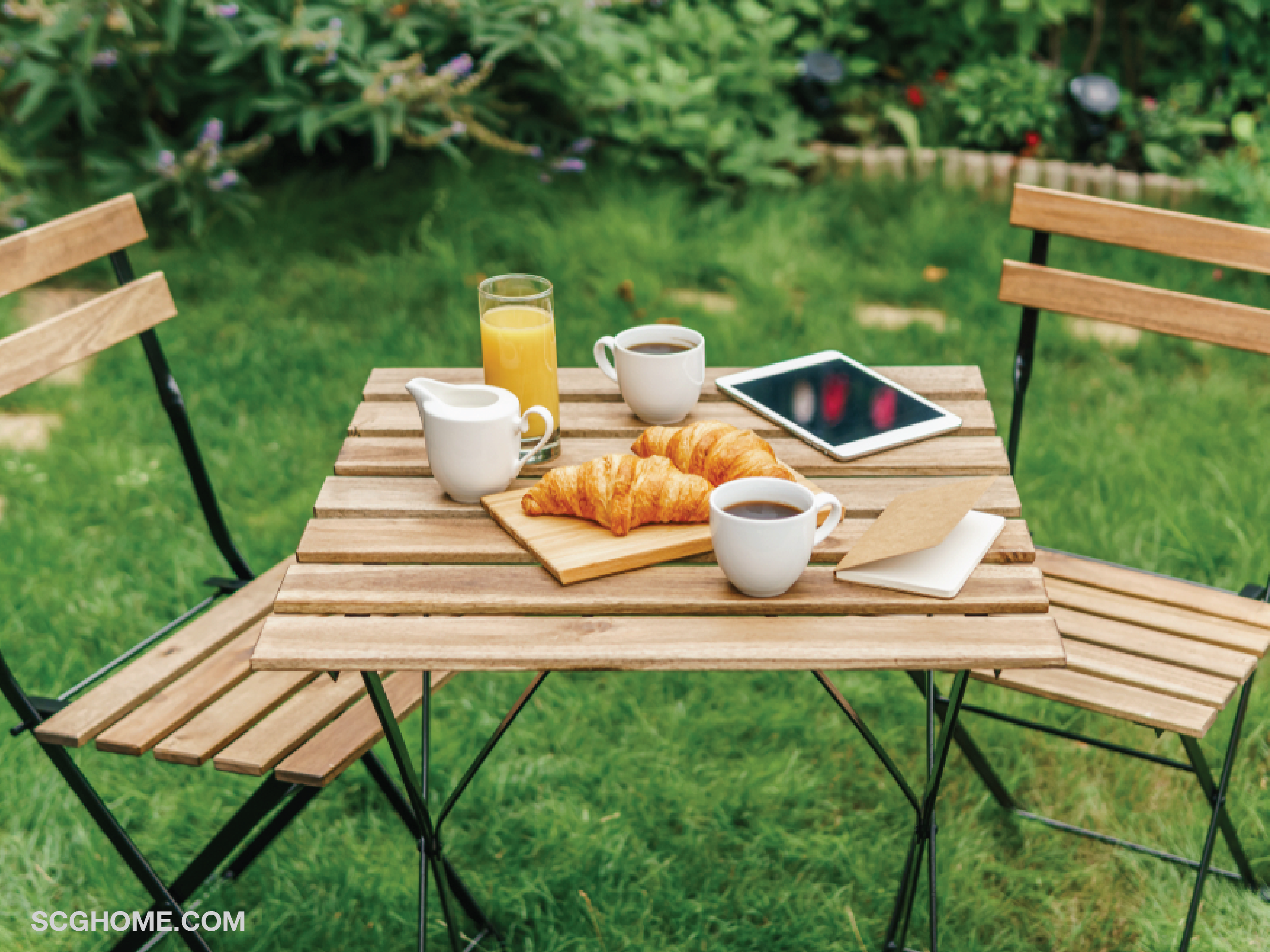 SCGHome ต่อเติมพื้นที่กินข้าวนอกบ้าน จัดสวนนอกบ้าน จัดสวน ตกแต่งสวน