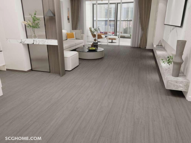 Singleimage ปูพื้น SPC ภายในบ้าน กระเบื้องยาง SPC