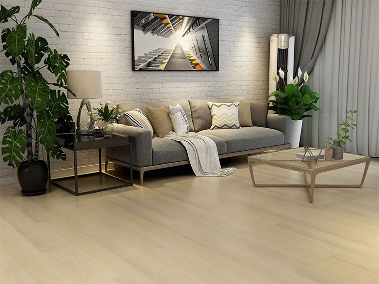 แต่งห้องนั่งเล่นในโทนอบอุ่นผ่อนคลาย ด้วยพื้นลายไม้ธรรมชาติ