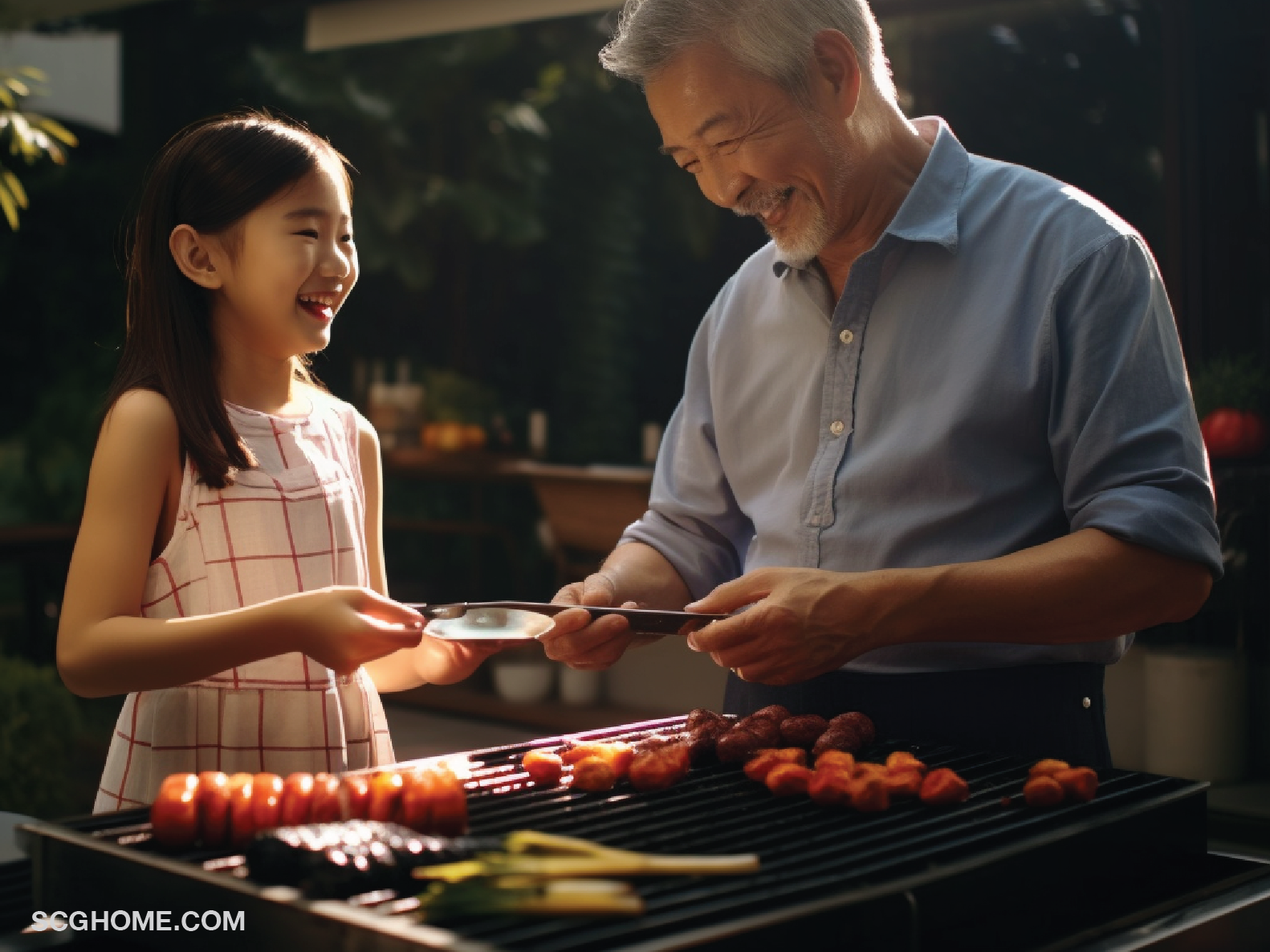 ปาร์ตี้ ปิ้งย่าง ในสวน จัดสวน สวนหน้าบ้าน เตาปิ้งย่าง