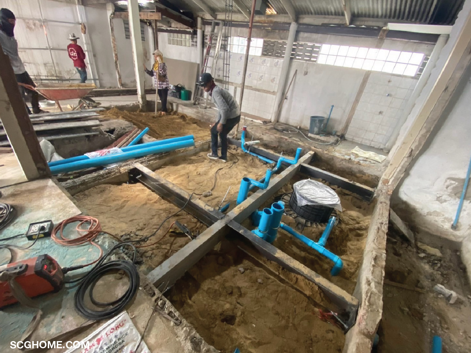 เตรียมพื้นที่เพิ่มระดับความสูง