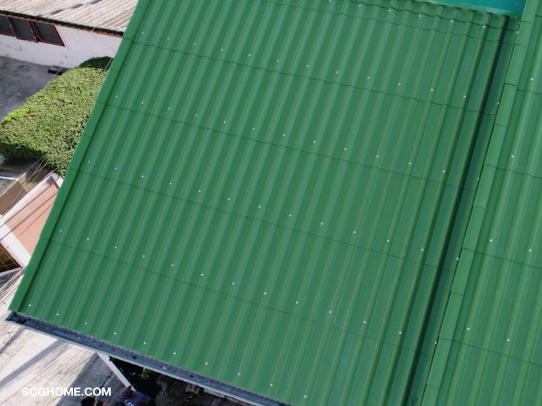 กระเบื้องลอนคู่ scg หลังคากระเบื้องลอนคู่ เปลี่ยนกระเบื้องหลังคา เปลี่ยนหลังคาบ้าน