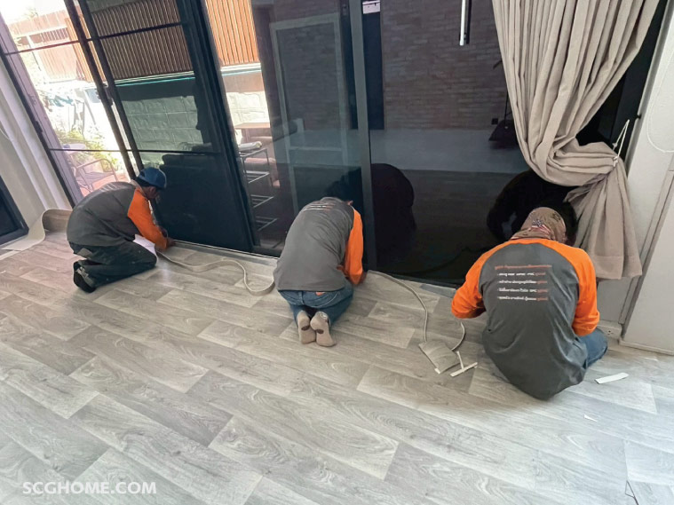 ปูพื้นกันลื่น พื้นกันกระแทก พื้นลดแรงกระแทก UNIX ลายไม้