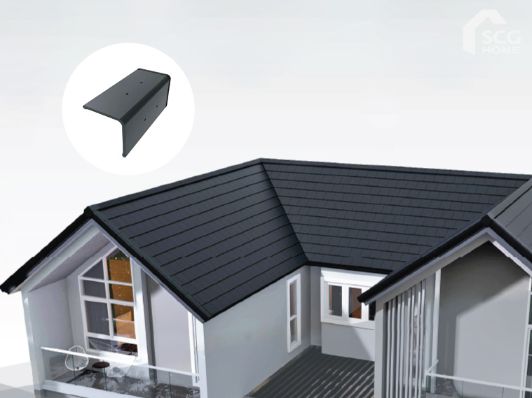 ครอบข้างกระเบื้องหลังคา ตัวช่วยสำคัญมุงหลังคาจบสวย