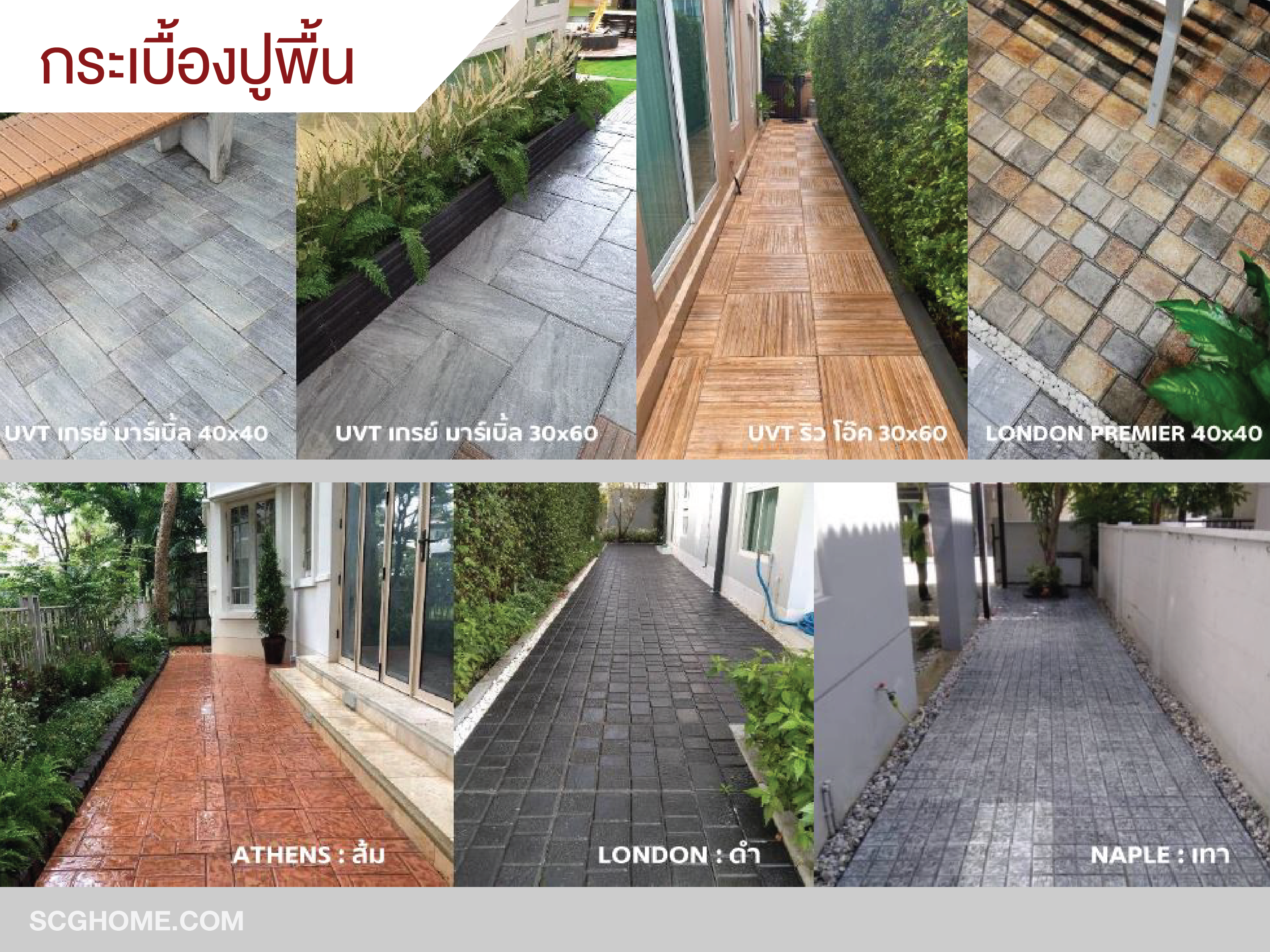 SCGHOME-Aticle-ไอเดียตกแต่งพื้นทางเดิน ภาพ แผ่นปูพื้นปูพื้นลวดลายต่างๆ