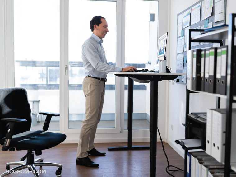 โต๊ะยืนทำงาน โต๊ะปรับระดับ โต๊ะปรับระดับได้ โต๊ะปรับระดับไฟฟ้า ยืนทำงาน standing desk bewell โต๊ะปรับระดับbewell
