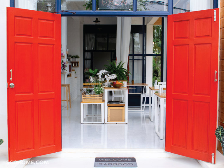 SingleImage ระดับพื้นภายในและภายนอกบ้านที่สัมพันธ์อย่างลงตัว